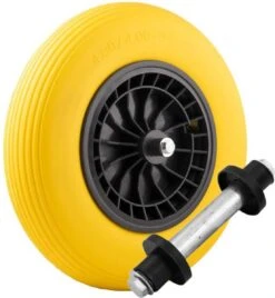 Merkloos Kruiwagenwiel Anti Lek - 4.80/4.00-8 - Massief PU Band - Lekvrij Wiel Met 130mm As - Kruiwagenband 4.80/400 Voor Kruiwagen -Tuinartikelen Winkel 1105x1200 2