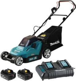 Makita Grasmaaier - DLM382CM2 - 2x18 V - 38 Cm - Incl. 4,0 Ah Accu (2 St) En Duolader -Tuinartikelen Winkel 1121x1200 2