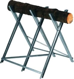 Einhell-kettingzaagstandaard (max. 150 Kg - Verzinkte Metalen Hoekprofielen - Extra Dwarsbalken - Tanden Voorkomen Verdraaiing Van Het Hout - 3 Werkhoogtes - Inklapbaar) -Tuinartikelen Winkel 1121x1200 3