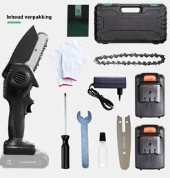 Mardin Mini Kettingzaag - Snoeizaag - Kettingzaag - Kettingzaag Electrisch Met 2 Accu - Inclusief Koffer - 1 Extra Accu - Zwart -Tuinartikelen Winkel 1151x1200 2