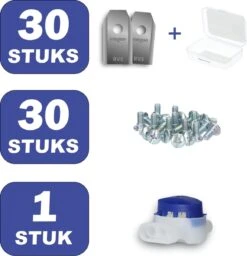 Mesjes Voor Gardena Robotmaaier - Husqvarna Automower - 30st - RVS Coated - Plastic Box + CONNECTOR -Tuinartikelen Winkel 1159x1200