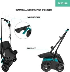 VONROC Elektrische Verticuteermachine - Gazonbeluchter – 1300W – Maaibreedte 320 Mm – 4 Dieptestanden (12/9/6/3 Mm) – Incl. 35L. Opvangbak -Tuinartikelen Winkel 1170x1200