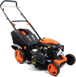 FUXTEC Grasmaaier Benzine - 46cm - Zelfrijdend / Zelftrekkend / Achterwielaandrijving - Mulchfunctie - Opvangbak 50L - FX-RM4646 -Tuinartikelen Winkel 1174x1200