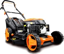 FUXTEC Grasmaaier Benzine - 46cm - Zelfrijdend / Zelftrekkend / Achterwielaandrijving - Mulchfunctie - Opvangbak 50L - FX-RM4646 -Tuinartikelen Winkel 1200x1022