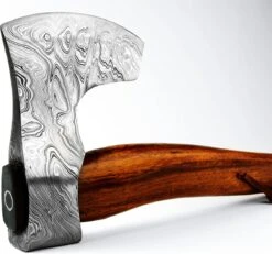 Luxe Damast Viking Hakbijl Vidar Medium Splijtbijl Outdoor Houtbijl Handbijl Kampeerbijl Tuinbijl