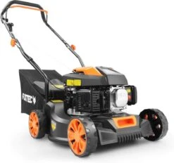 FUXTEC Grasmaaier Benzine - 41cm - 80cc - Duwmaaier - Opvangbak 45L - FX-RM4180 -Tuinartikelen Winkel 1200x1127 1
