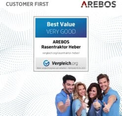 AREBOS Zitmaaierkrik Zitmaaier Kriksysteem Krik Hijstoestel Reinigingshulp 400kg 21 AREBOS Zitmaaierkrik Zitmaaier Kriksysteem Krik Hijstoestel Reinigingshulp 400kg -Tuinartikelen Winkel 1200x1135