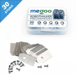 Mesjes Voor Husqvarna Automower - Reservemessen Voor Gardena Robotmaaier - 30st - RVS - Plastic Box - Megoo® -Tuinartikelen Winkel 1200x1155
