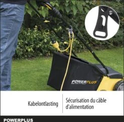 Powerplus POWXG7513 Elektrische Verticuteermachine - Mos Verwijderaar - 1400W - 320mm Maaibreedte - 45L Opvangbak - Incl. Gazonbeluchter/grasbeluchter -Tuinartikelen Winkel 1200x1177 5