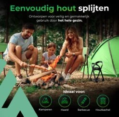 Lighted Lifestyle™| Houtklover Voor Aanmaakhout Incl. Kloofhamer - Houtsplijter - Houtkliever - Snel Haardhout - Gietijzer - Incl. Schroeven -Tuinartikelen Winkel 1200x1179 11