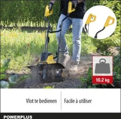 Powerplus POWXG72010 Tuinfrees - 1500W - Werkbreedte 450mm - Werkdiepte Max. 220mm - Incl. 6 Messen En Wielen -Tuinartikelen Winkel 1200x1179 7
