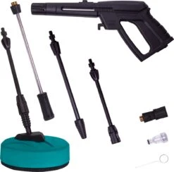 VONROC PRO Hogedrukreiniger V25-2 – 2500W – 195 Bar – 468 L/h – Duurzame Inductiemotor – Incl. 8m Slang, Slanghaspel, Terrasreiniger, Reinigingstank En Meer -Tuinartikelen Winkel 1200x1185 2