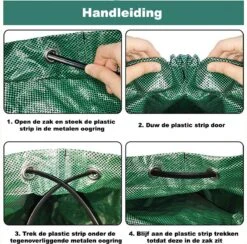 Tuin Afvalzakken - 2 Stuks - Opvouwbare Afvalzak - Tuin Afvalzak - Bladzakken - Waterstotend Tuinafvalzak - 270L -Tuinartikelen Winkel 1200x1186 4