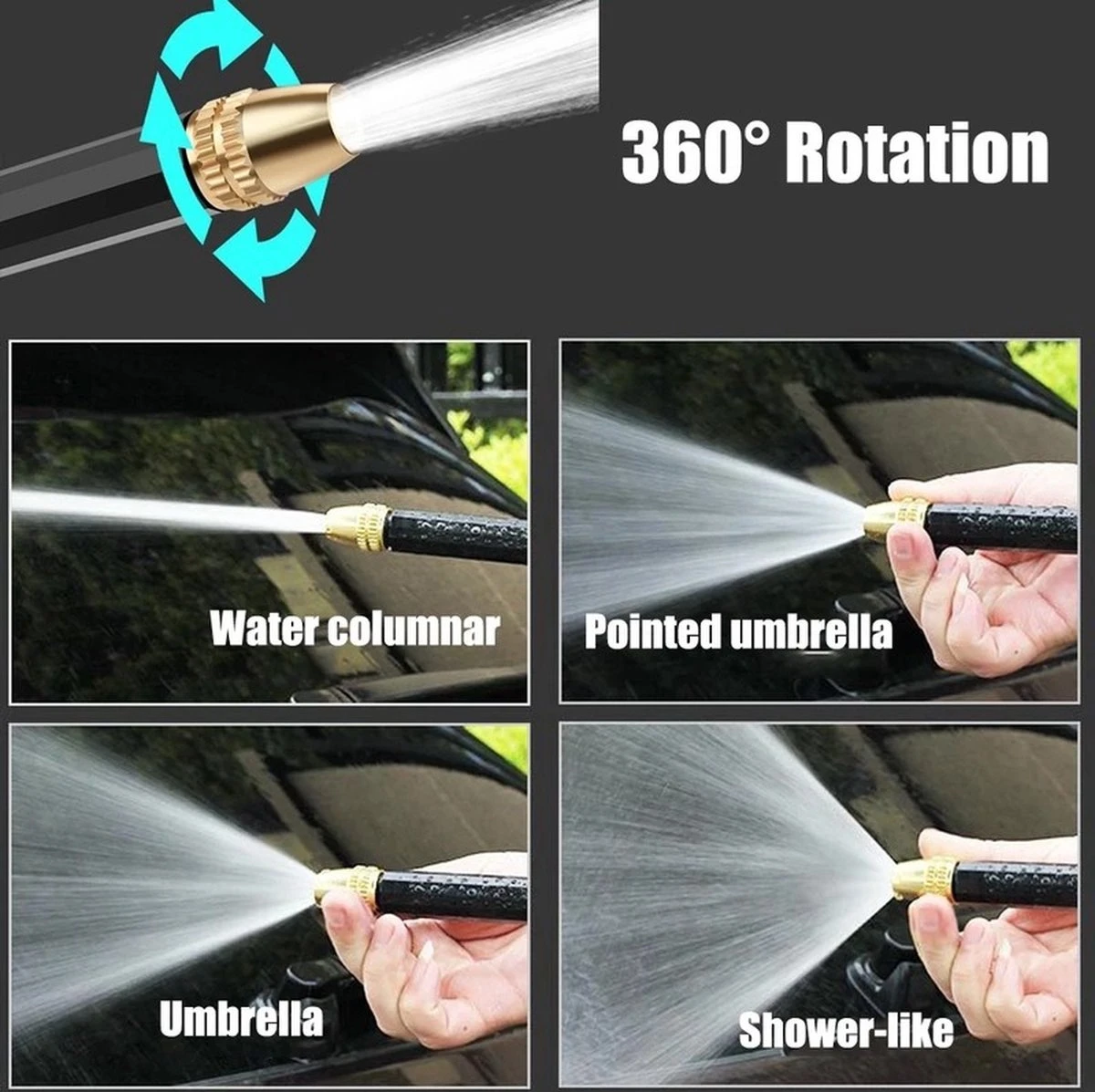 Merkloos Terrasreiniger - Hogedrukspuit - Ergonomisch - Compact - Draagbaar - Tuinslang - Schuimen 7 Merkloos Terrasreiniger - Hogedrukspuit - Ergonomisch - Compact - Draagbaar - Tuinslang - Schuimen - Afbeelding 7