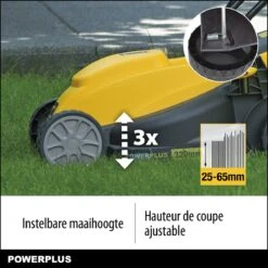 Powerplus POWXG6212T Elektrische Grasmaaier - Grasmachine Voor Kleine En Middelgrote Tuin - 1300W - Maaibreedte 320mm - Verstelbare Maaihoogte - 30L Opvangbak - Incl. Grastrimmer 250W -Tuinartikelen Winkel 1200x1200 114