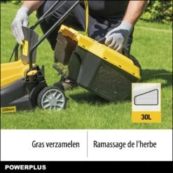 Powerplus POWXG6212T Elektrische Grasmaaier - Grasmachine Voor Kleine En Middelgrote Tuin - 1300W - Maaibreedte 320mm - Verstelbare Maaihoogte - 30L Opvangbak - Incl. Grastrimmer 250W -Tuinartikelen Winkel 1200x1200 115
