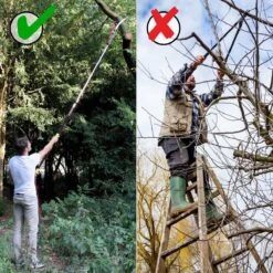 Iceberk Snoeischaar + Snoeizaag (1,45 - 3,70 M) - Telescopische Snoeischaar Voor Het Snoeien Van Bomen En Dichte Struiken Zonder Ladder -Tuinartikelen Winkel 1200x1200 14