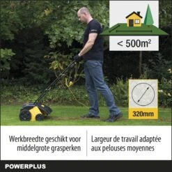 Powerplus POWXG7513 Elektrische Verticuteermachine - Mos Verwijderaar - 1400W - 320mm Maaibreedte - 45L Opvangbak - Incl. Gazonbeluchter/grasbeluchter -Tuinartikelen Winkel 1200x1200 162