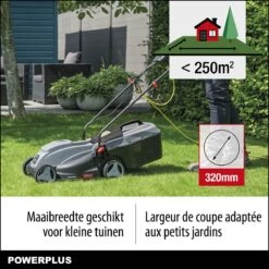 Powerplus POWEG63703 Elektrische Grasmaaier - Grasmachine Voor Kleine Tuin - 1000 W - 32cm Maaibreedte - 30L Opvangbak - Verstelbare Maaihoogte -Tuinartikelen Winkel 1200x1200 198