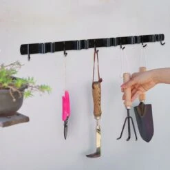 Bezem Ophangsysteem – Bezemhouder – Tuingereedschap – RVS – 5 Houders – 6 Haken - BAULK® -Tuinartikelen Winkel 1200x1200 308