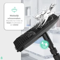 CLEANLY® Rubberen Bezem Met Vloerwisser - Kappersbezem - Zachte Bezem Binnen & Buiten - Vloertrekker Met Steel - 68-150 Cm 15 CLEANLY® Rubberen Bezem Met Vloerwisser - Kappersbezem - Zachte Bezem Binnen & Buiten - Vloertrekker Met Steel - 68-150 Cm -Tuinartikelen Winkel 1200x1200 322