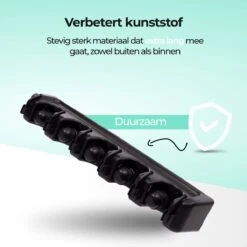 CLEANLY® Bezemhouder - Ophangsysteem Voor Tuingereedschap - Bezem Ophangsysteem - Gereedschapshouder Met Ophanghaken - ABS -Tuinartikelen Winkel 1200x1200 348