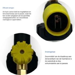 Jatso® Foam Cannon - Snow Foam - Foam Gun - Schuimlans - Foam Gun Auto - Foam Lance - Schuimsproeier - Snow Foam Cannon - Past Op Karcher K1 T/m K7 - Messing - Afneembaar Pistool -Tuinartikelen Winkel 1200x1200 408