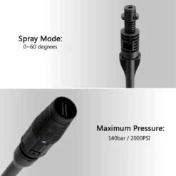 Merkloos 140 Bar Hogedrukspuitlans - Hogedrukreiniger Kärcher-opzetstuk - Verstelbare Sproeikop Voor Karcher Hogedrukreiniger - Accessoire Voor Karcher K1 K2 K3 K4 K5 K6 K7 -Tuinartikelen Winkel 1200x1200 432