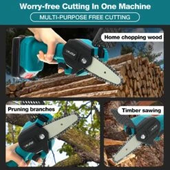 Merkloos Mini Accu Kettingzaag - 4 Inch Elektrische Boomzaag - Handkettingzaag - Met 2 Accu En 1 Oplader - Voor Tuinboom Ranch Bomen Snijden Hout- Blauw 32 Merkloos Mini Accu Kettingzaag - 4 Inch Elektrische Boomzaag - Handkettingzaag - Met 2 Accu En 1 Oplader - Voor Tuinboom Ranch Bomen Snijden Hout- Blauw -Tuinartikelen Winkel 1200x1200 491