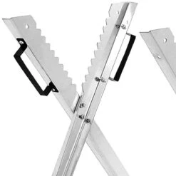 Merkloos Monzana Zaagbok - Metaal Opvouwbaar 83x81x88cm - Zilver -Tuinartikelen Winkel 1200x1200 506