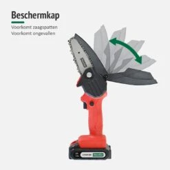 Mardin Mini Kettingzaag - Snoeizaag - Kettingzaag - Kettingzaag Electrisch Met 2 Accu - Inclusief Koffer - 1 Extra Accu - Rood -Tuinartikelen Winkel 1200x1200 539