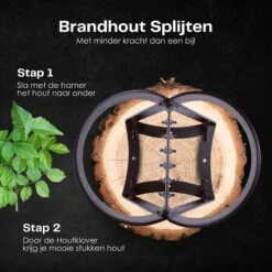 Flowkey® Houtklover - Houtsplijter Bijl - Houtkliever Kloofwig Gietijzer - Voor Hout & Aanmaakhout - Inclusief Gratis Hamer -Tuinartikelen Winkel 1200x1200 633