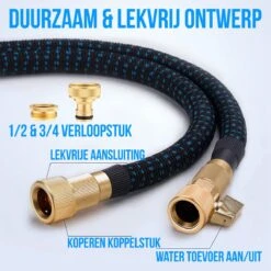 Strex Flexibele Tuinslang 15M Met Sproeikop - Uitrekbaar - Incl. Koppelingen, Ophanghaak & Opbergzak -Tuinartikelen Winkel 1200x1200 668