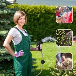 Buxibo - Wandslangenbox 20 Meter + 2 Meter - Tuinslang Met Haspel - 9 Sproei Standen - Slangenhouder 180° Draaibaar - Tuinslanghaspel Zwart+ Gratis Sproeier - Zwart -Tuinartikelen Winkel 1200x1200 676