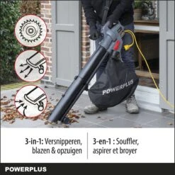 Powerplus POWEG9013 Elektrische Bladblazer - Bladzuiger En -versnipperaar - 3300W - Blazen - Zuigen - Versnipperen - Incl. 40L Opvangzak 10 Powerplus POWEG9013 Elektrische Bladblazer - Bladzuiger En -versnipperaar - 3300W - Blazen - Zuigen - Versnipperen - Incl. 40L Opvangzak -Tuinartikelen Winkel 1200x1200 754