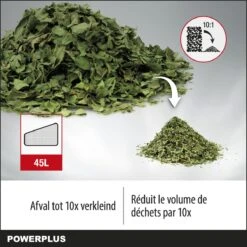 Powerplus POWEG9013 Elektrische Bladblazer - Bladzuiger En -versnipperaar - 3300W - Blazen - Zuigen - Versnipperen - Incl. 40L Opvangzak 11 Powerplus POWEG9013 Elektrische Bladblazer - Bladzuiger En -versnipperaar - 3300W - Blazen - Zuigen - Versnipperen - Incl. 40L Opvangzak -Tuinartikelen Winkel 1200x1200 755