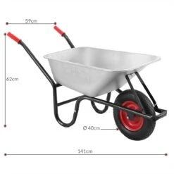Gardebruk Kruiwagen 100L - Luchtband - 250kg Draagkracht Zilver -Tuinartikelen Winkel 1200x1200 767