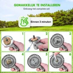 Merkloos SlimShop Onkruidborstel - Bosmaaier Grastrimmer - Onkruid - Onkruidkrabber - Voegenborstel - Onkruidverwijderaar - Max 10.000 Toerental P/m - 20CM -Tuinartikelen Winkel 1200x1200 886