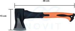 Novit Kloofbijl 1kg - Bijl Met Fiber Handvat - Handbijl - Hakbijl -Tuinartikelen Winkel 1200x502 1