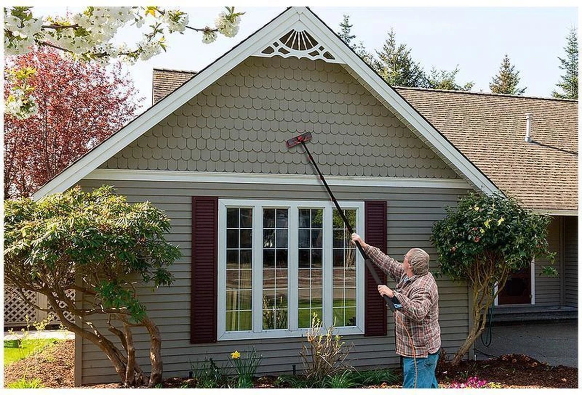 HIGHWALL Telescoopsteel Met Borstel - Glazenwassersset - Tot 4,6m Uitschuifbaar - Met Zeepdispenser 4 HIGHWALL Telescoopsteel Met Borstel - Glazenwassersset - Tot 4,6m Uitschuifbaar - Met Zeepdispenser - Afbeelding 4