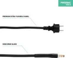 VONROC PRO Hogedrukreiniger V25-2 – 2500W – 195 Bar – 468 L/h – Duurzame Inductiemotor – Incl. 8m Slang, Slanghaspel, Terrasreiniger, Reinigingstank En Meer -Tuinartikelen Winkel 1200x952 1