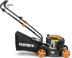 FUXTEC Grasmaaier Benzine - 41cm - 80cc - Duwmaaier - Opvangbak 45L - FX-RM4180 -Tuinartikelen Winkel 1200x967