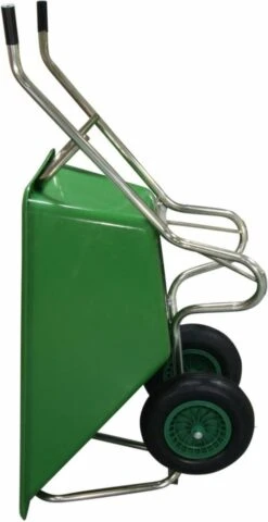 Kruiwagen Met Dubbel Luchtwiel Stal Eco Groen 160 Liter -Tuinartikelen Winkel 617x1200