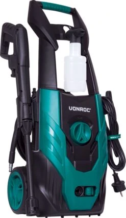 VONROC Hogedrukreiniger V14-2 - 1400W – 110 Bar – 390 L/h – Incl. 5m Slang, Reinigingsmiddelen Flesje, Terrasreiniger En Meer -Tuinartikelen Winkel 696x1200