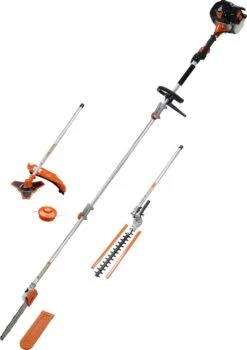 TIMBERPRO - 5-in-1 – Multitool – Benzine - Kettingzaag - Bosmaaier -Kantenmaaier - Haagschaar - Verlengstuk - 52 Cc. -Tuinartikelen Winkel 848x1200