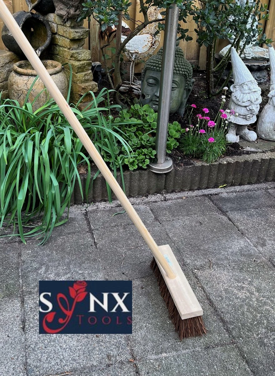 Synx Tools Bezem - Stadsbezem 30 Cm - Buitenveger - Veger - Steel 120 Cm - Harde Natuurvezels - Straatbezem - Bezems - Buitenbezem - Tuinbezem 3 Synx Tools Bezem - Stadsbezem 30 Cm - Buitenveger - Veger - Steel 120 Cm - Harde Natuurvezels - Straatbezem - Bezems - Buitenbezem - Tuinbezem - Afbeelding 3
