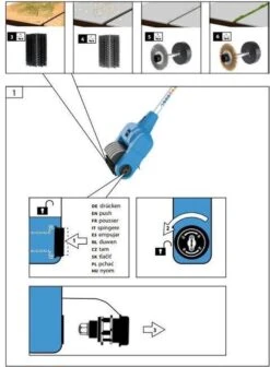 Güde Elektrische Oppervlakte- En Voegenreiniger - MET Telescopische Stang & 4 Voegenborstels - GUB 500 -Tuinartikelen Winkel 883x1200 2