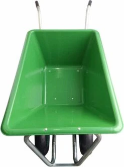 Kruiwagen Met Dubbel Luchtwiel Stal Eco Groen 160 Liter -Tuinartikelen Winkel 893x1200 1