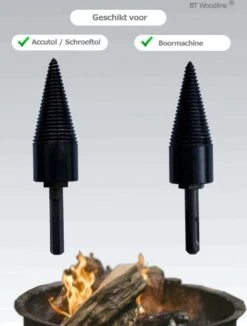 BT Woodline® | Houtklover Inclusief Opbergkoker | Houtsplijter | Houtkloof | Houtsplitter | Houtkloofboor | Kegelsplijter | Houtkliever | Aanmaakhout | Geschikt Voor Accutol, Schroeftol, Boormachine En Kloofmachines -Tuinartikelen Winkel 909x1200 1