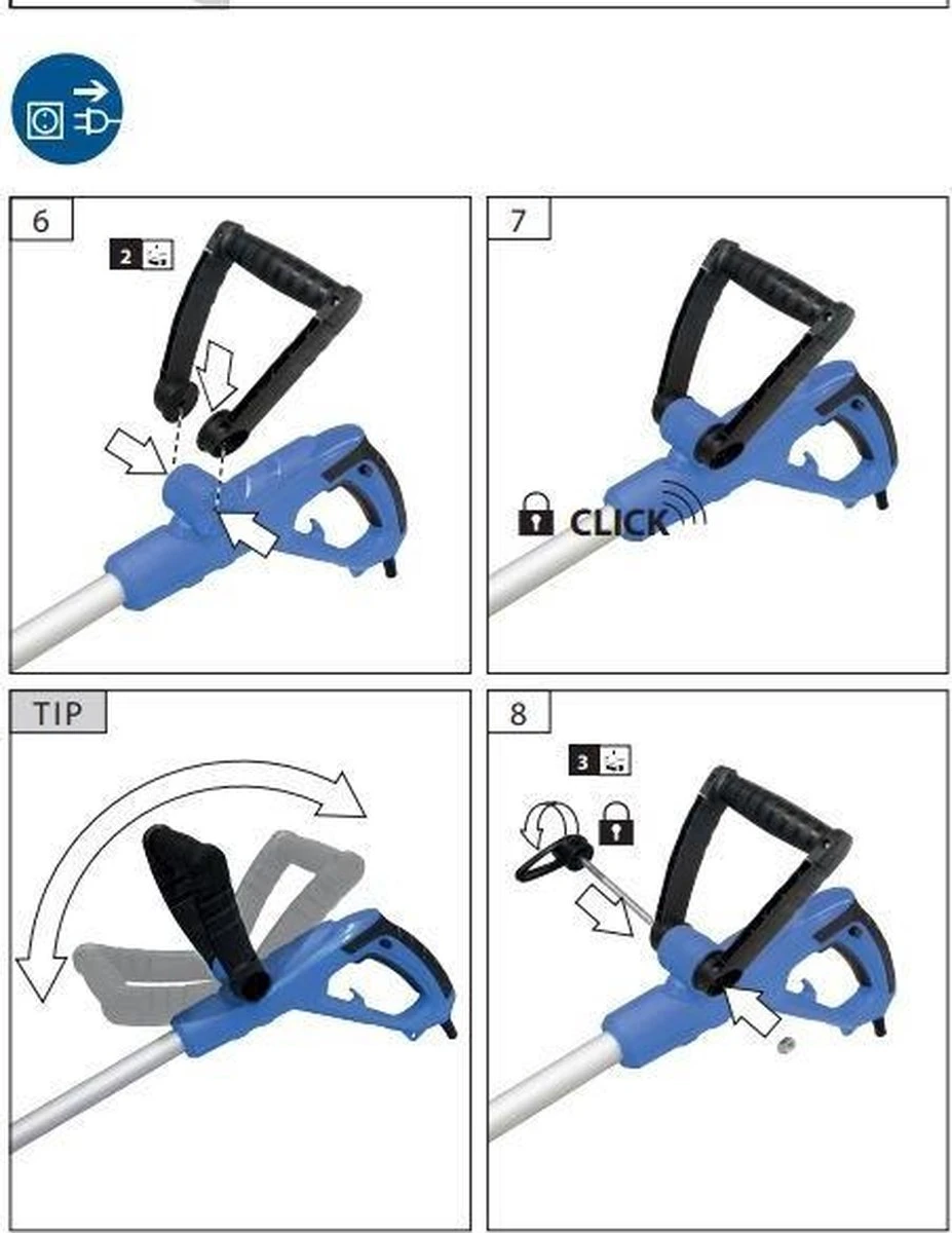 Güde Elektrische Onkruidborstel - Voegenreiniger - 400 Watt - GRF 401 4 Güde Elektrische Onkruidborstel - Voegenreiniger - 400 Watt - GRF 401 - Afbeelding 4
